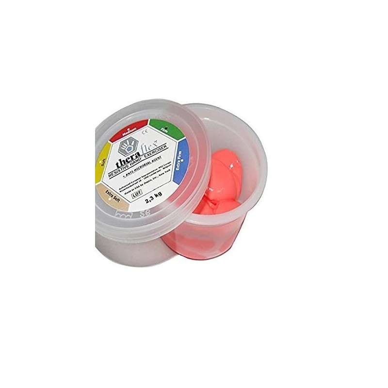 Theraflex Putty Anti-Microbial 2,3kg - Gemiddeld - Rood