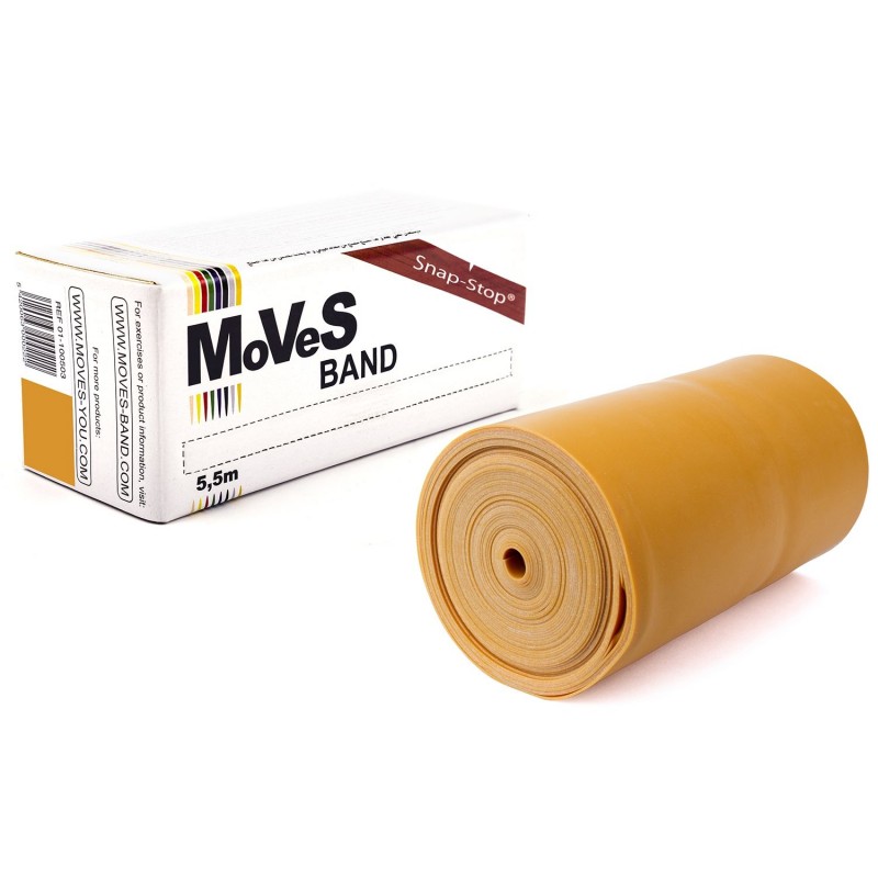 MoVeS Latex Oefenband 5,5 Mtr - Ultra Zwaar - Goud