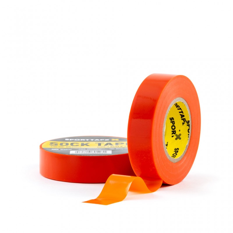 Sokkentape - 19mm x 20 mtr - Oranje - per stuk