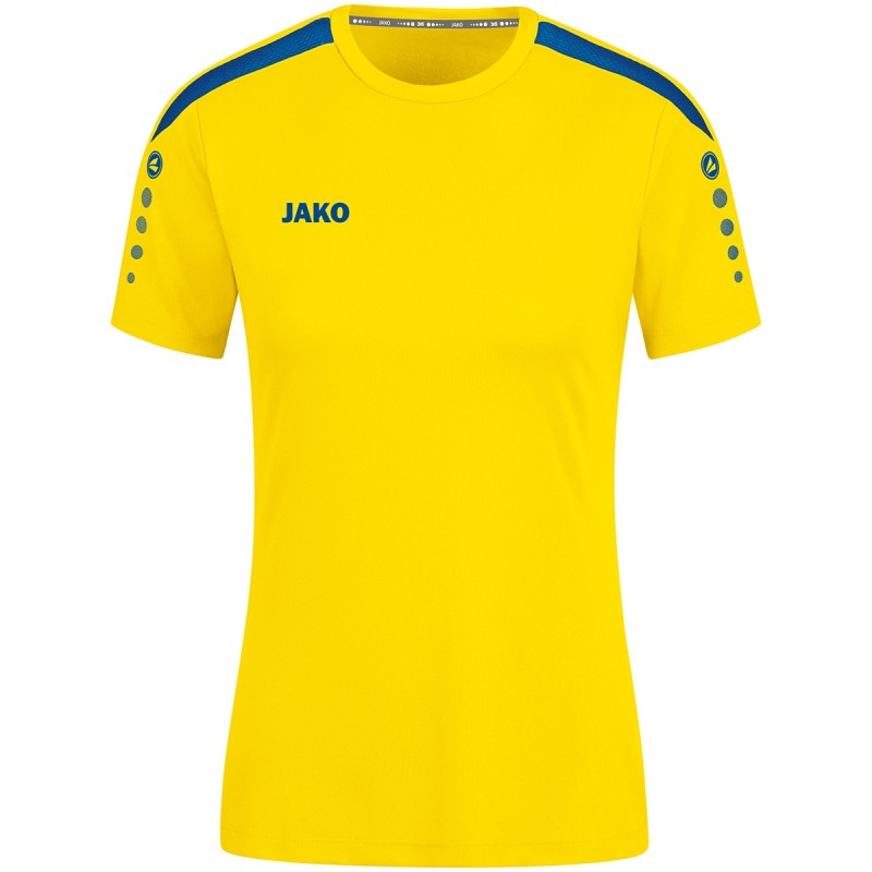 Jako Shirt Power KM - Geel/Blauw