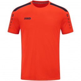 Jako Shirt Power KM - Oranje/Marine Blauw