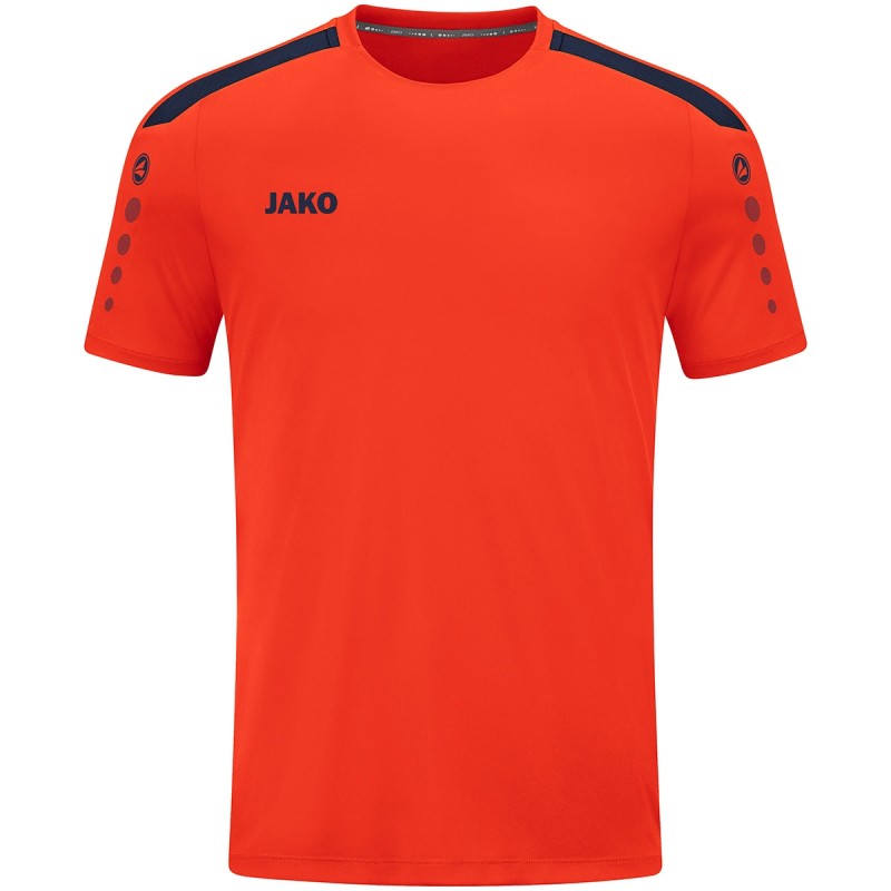 Jako Shirt Power KM - Oranje/Marine Blauw