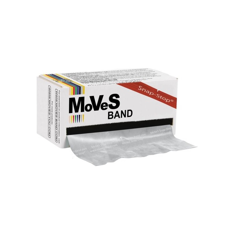 MoVeS Latex Oefenband 5,5 Mtr - Super Zwaar - Zilver