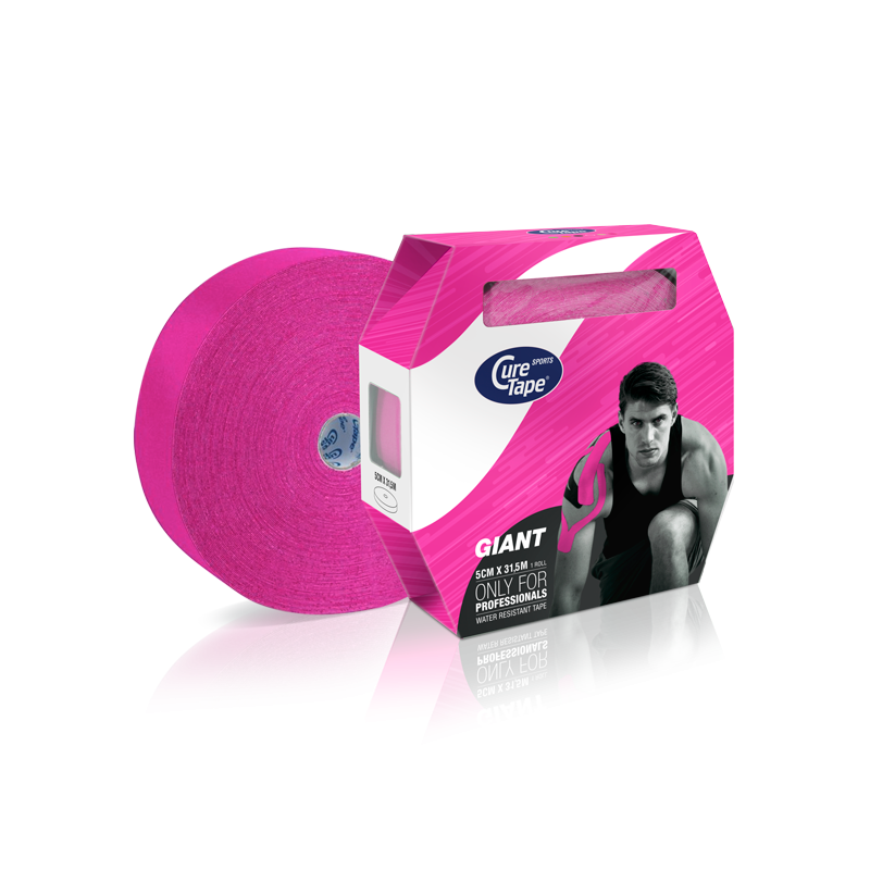 CureTape Sport Giant rol van 5cmx31,5m - Roze