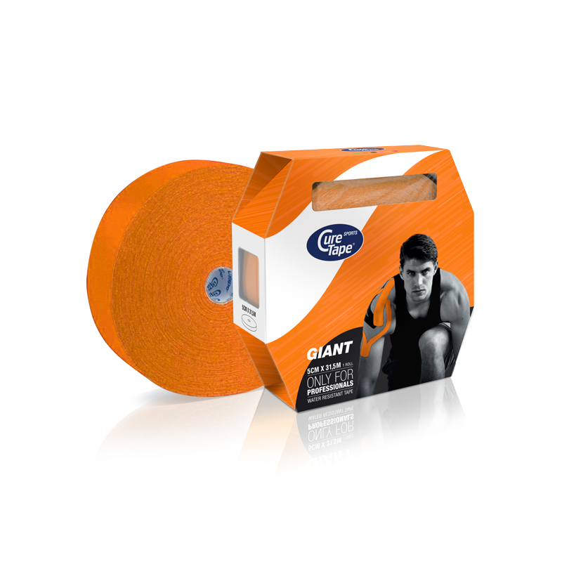 CureTape Sport Giant rol van 5cmx31,5m - Oranje