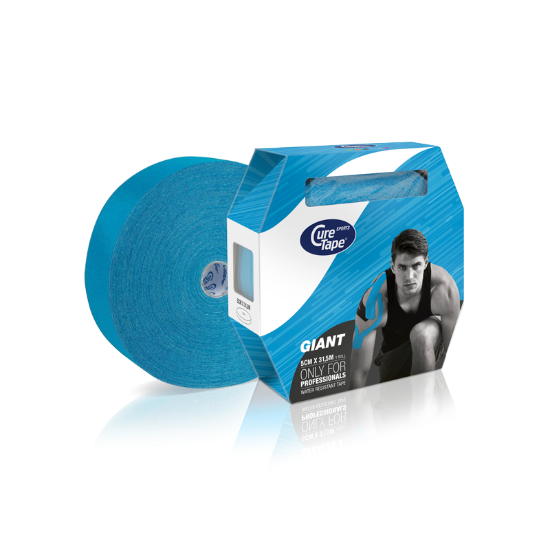 CureTape Sport Giant rol van 5cmx31,5m - Blauw