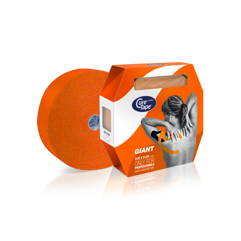 CureTape Giant rol 5cm x 31,5m - Oranje