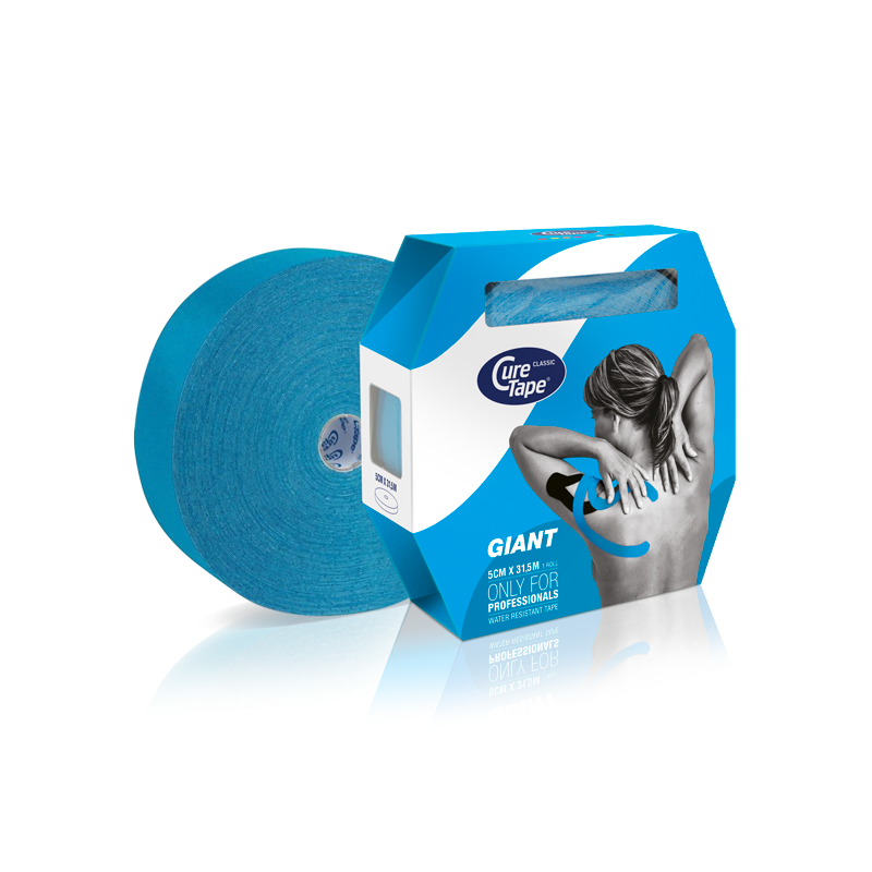 CureTape Giant rol 5cm x 31,5m - Blauw