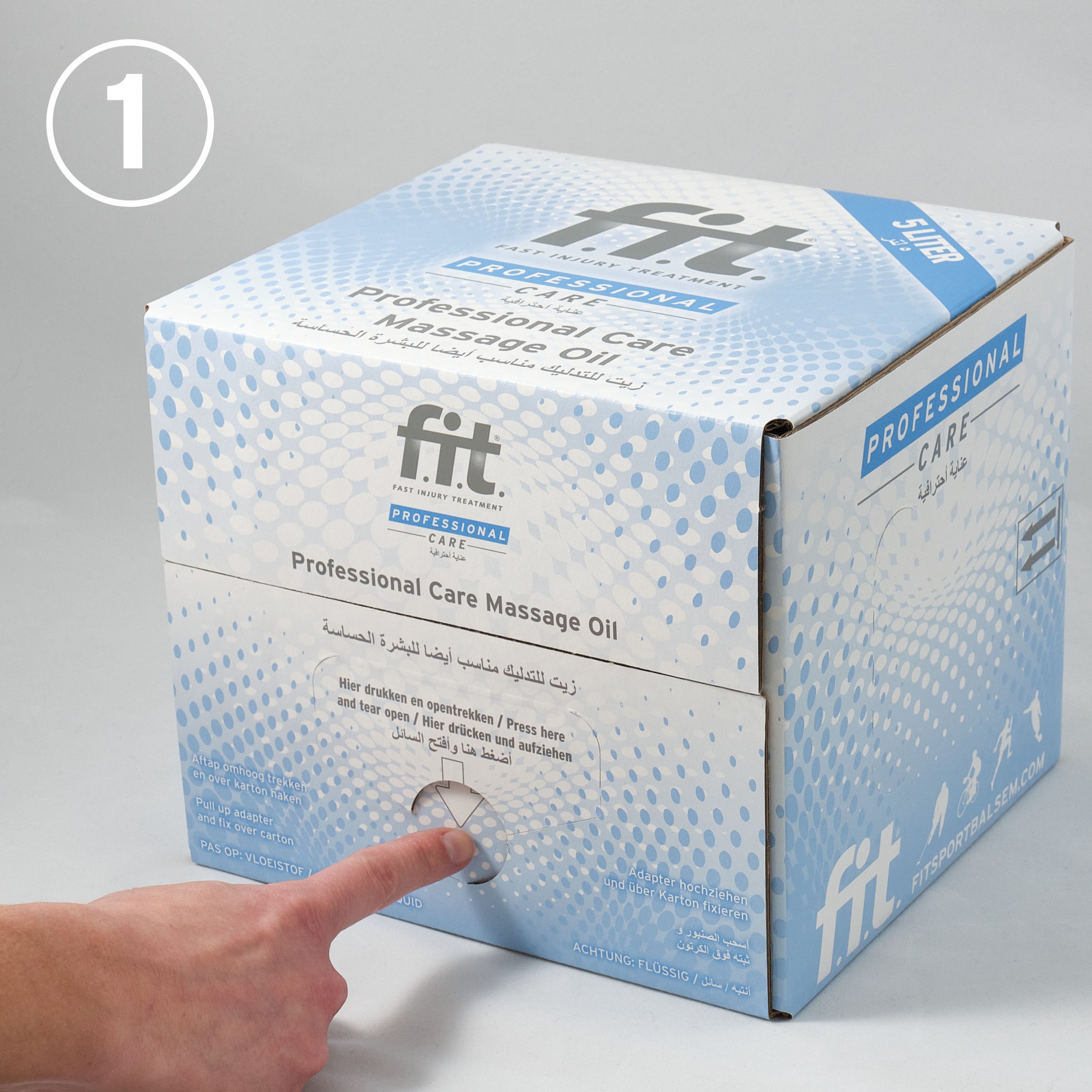 FIT Massageolie 5 liter gebruiksaanwijzing 1